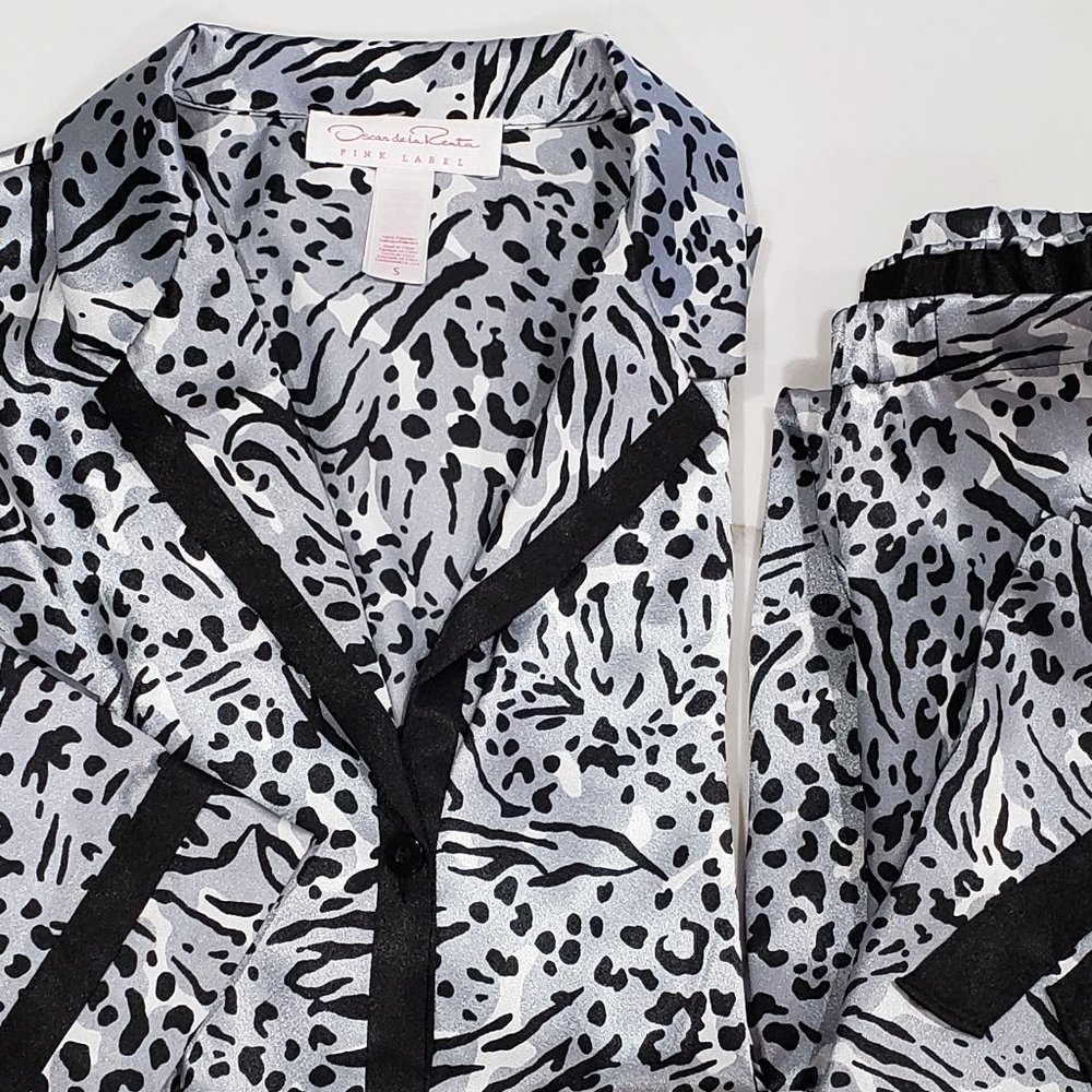 Oscar de la Renta Pink Label Animal Print Pajamas ♡